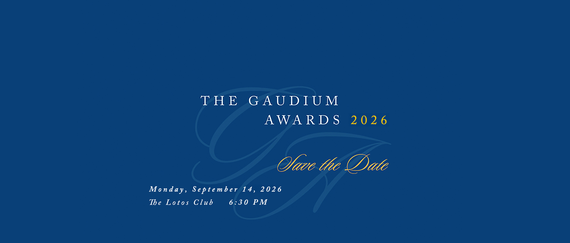Gaudium Awards 2026